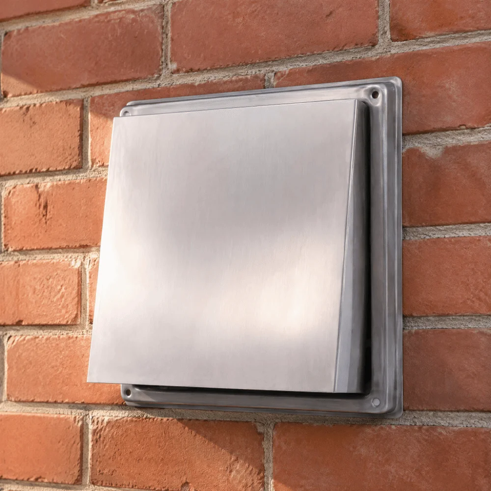 Durable Stainless Steel Dryer Vent Cover Mesh Screen Square Exterior Wall Vent Cover Exhaust Vent Hood Bathroom