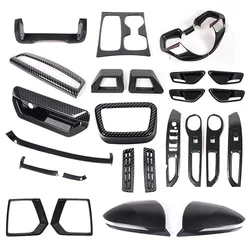 For Hyundai SANTA CRUZ 2022 2023+ ABS Car A-Pillar Door Handle Bowl Gear Box Dashboard Head Light Window Lift Button Cover Trim