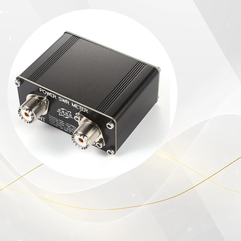 Medidor de potência swr 150w medidor de potência swr hf medidor de onda permanente de ondas curtas cw ssb com display 1.6-50mhz