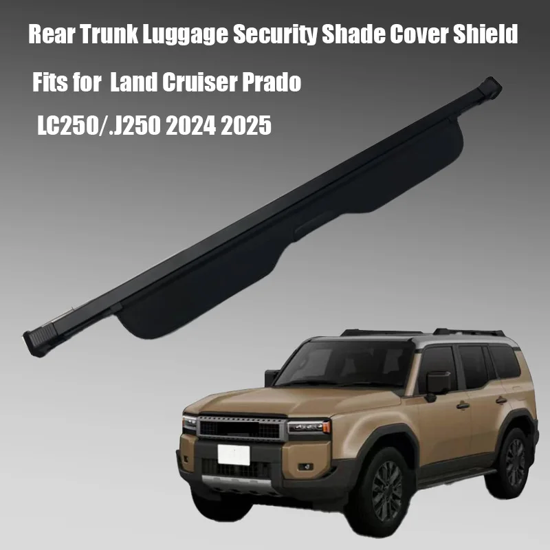 

Cargo Cover Shade for 2024 Toyota Prado LC250, Trunk Storage Organizer Partition Board