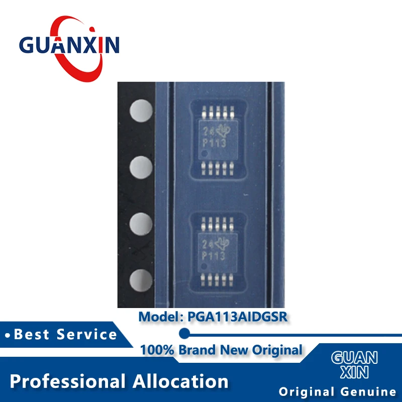 

100% New electronics PGA113AIDGSR PGA113AIDGST MSOP-10 Marking P113 PGA113
