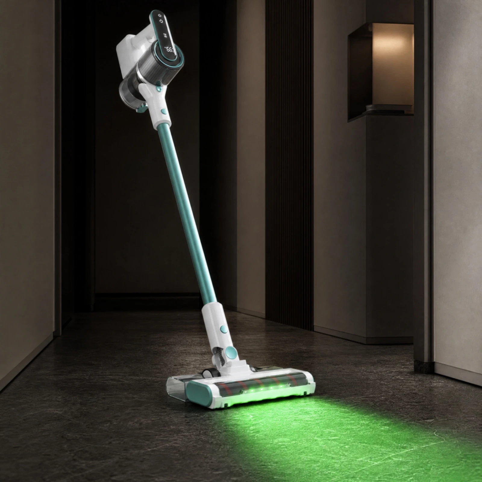 Cordless Handheld Stick Vacuum with Motorized Roller Brush High Suction 3-in-1 Vacuum Sweeper Mop Detachable Hard Floor