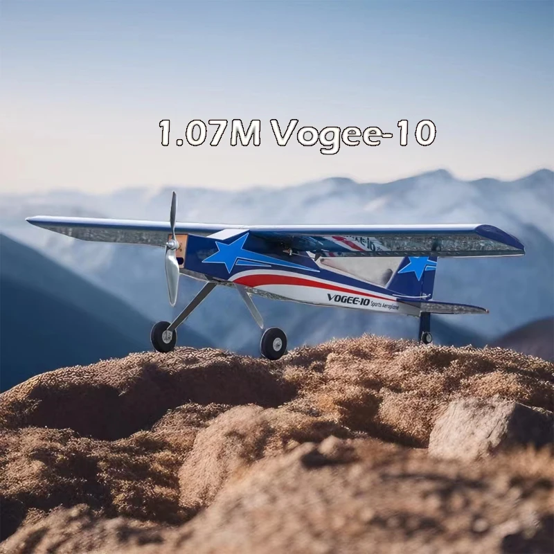 Real ARF Balsawood Airplane Electric RC Model Vogee-10 Electric Sport Trainer (42