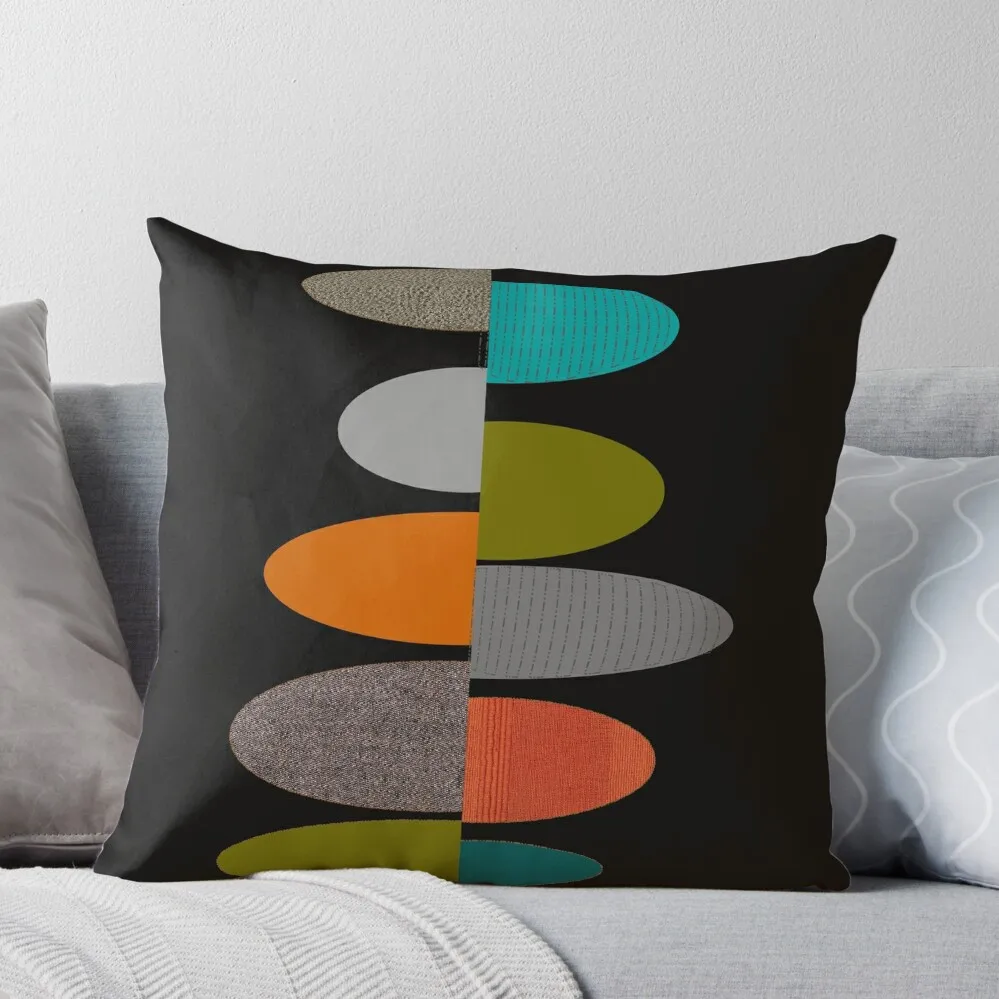 

Mid-Century Modern Ovals Throw Pillow Throw Pillow Sofa Cover Cushions For Children