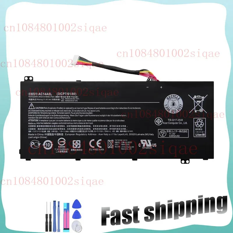 بطارية AC14A8L لشركة أيسر V15 نيترو أسباير VN7-571G VN7-591G VN7-791G XMSJ
