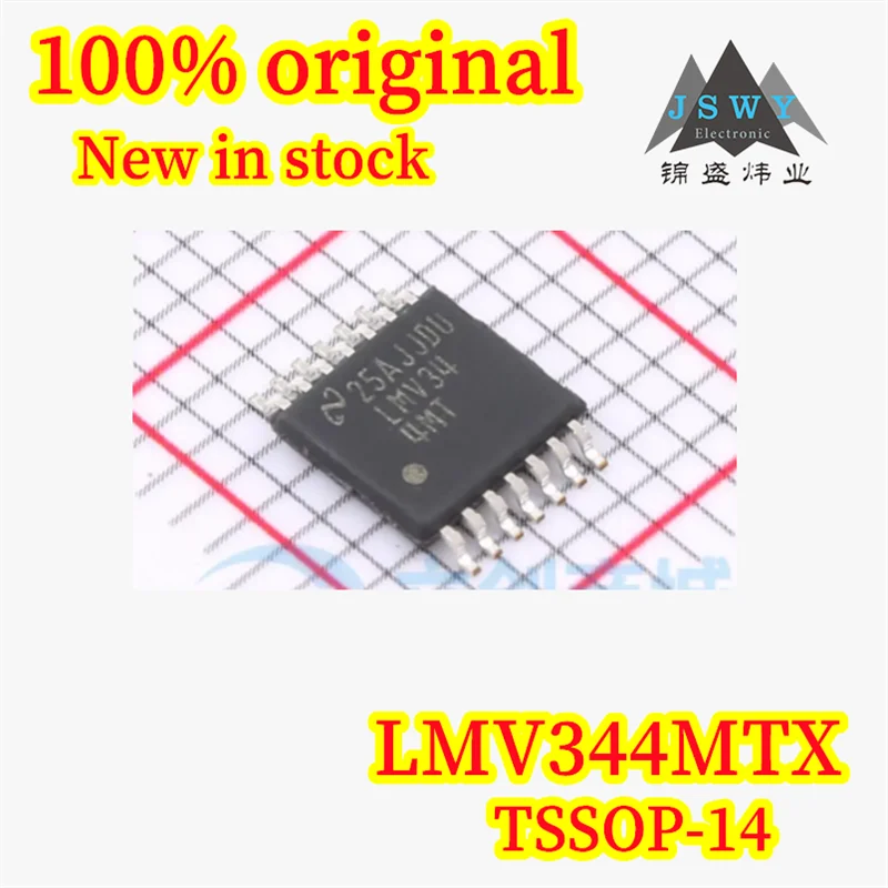 

(5/20PCS) 100% new LMV344MTX LMV344MT TSSOP-14 quad-channel operational amplifier original spot chipset