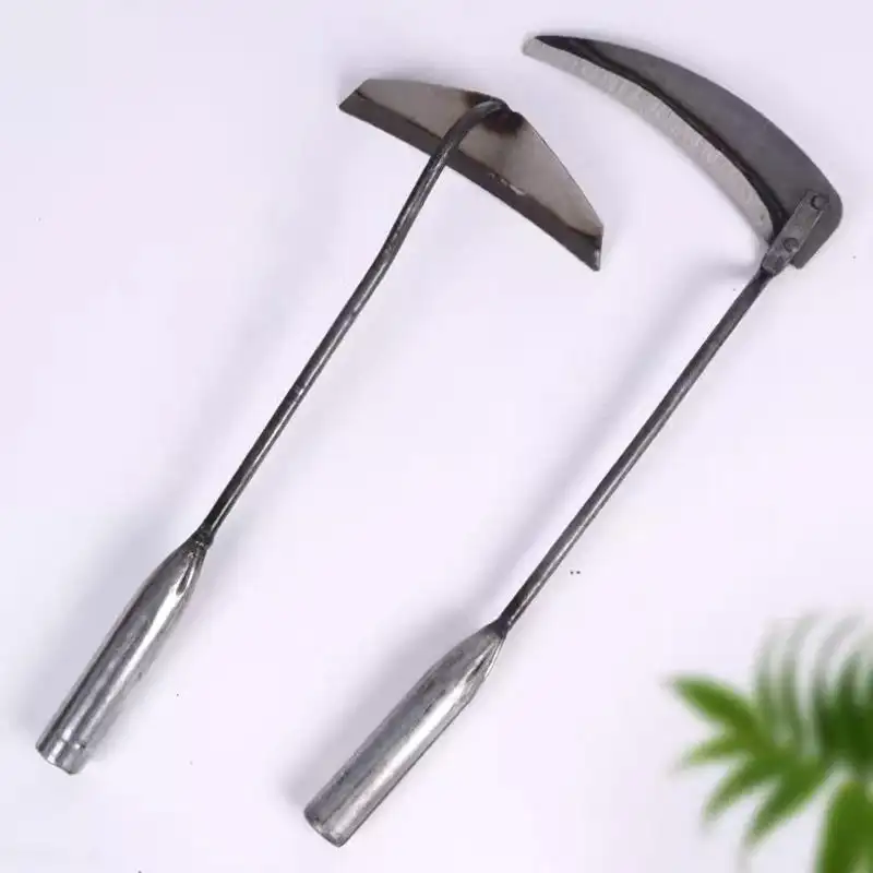 Garden Tools Weeding Hoe Sickle Set Reaping Hook Scythe Jembe Cutting Mowing Grass Leek Wheat Corn Stalk Horticultural Tools