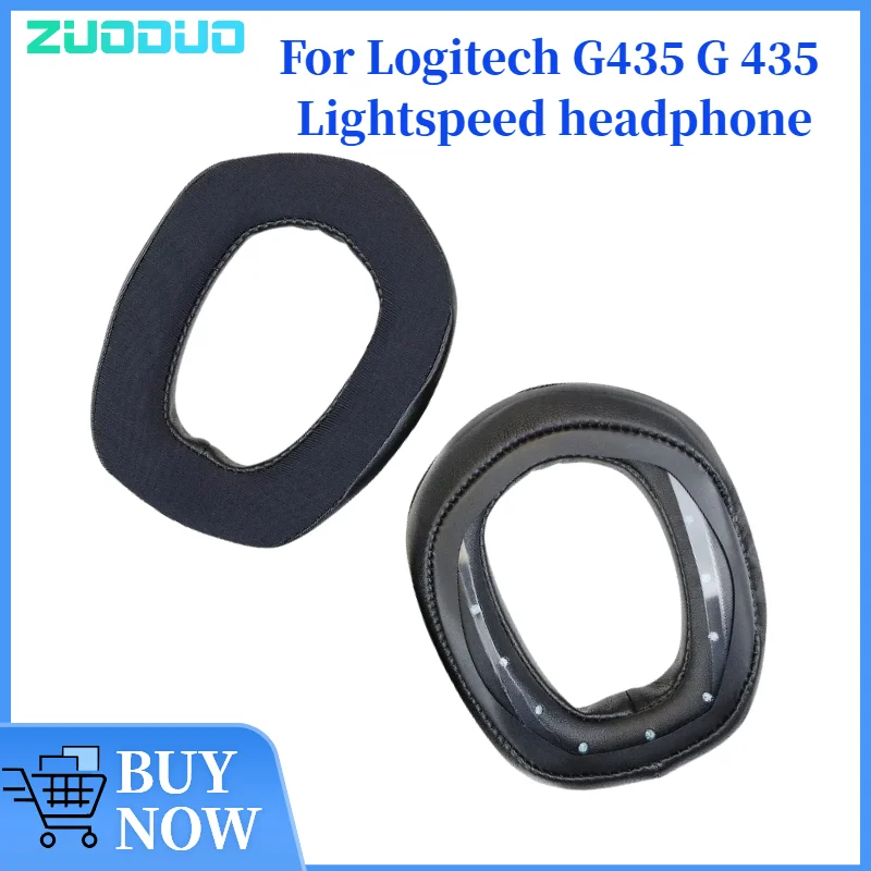 

ZUODUO Replacement Ear Pads Cups Earpad Memory Foam Cushions For Logitech G435 G435 Lightspeed Headphones Headset Cooling Gel