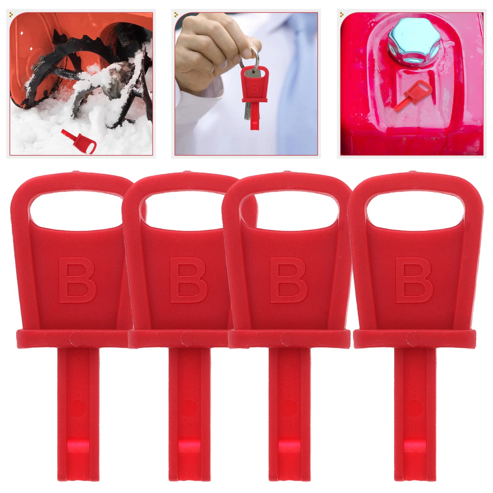

4Pcs Ignition Keys Compact Replacement Set Snowthrower Essential Snow Blower Accessories Daily Use Compatible