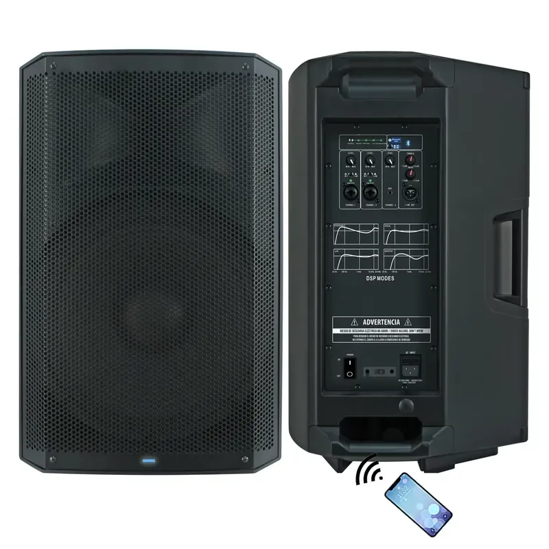2000W 15 Inch Active Subwoofer Professional Audio Speaker System With DSP Function For Karaoke Stage Monitoring Sound