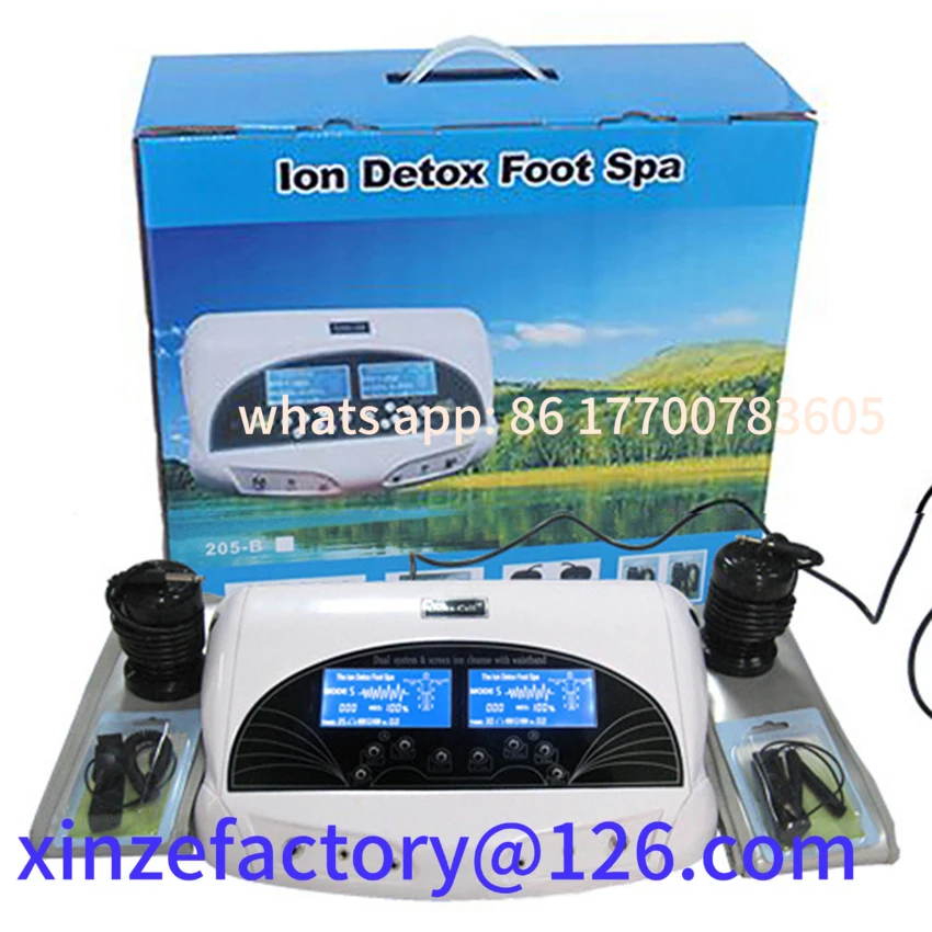 

Customizable Dual Ionic Cleanse Detox Machine Electric Massage Cell Cleaning Feet Device Footbath Salon