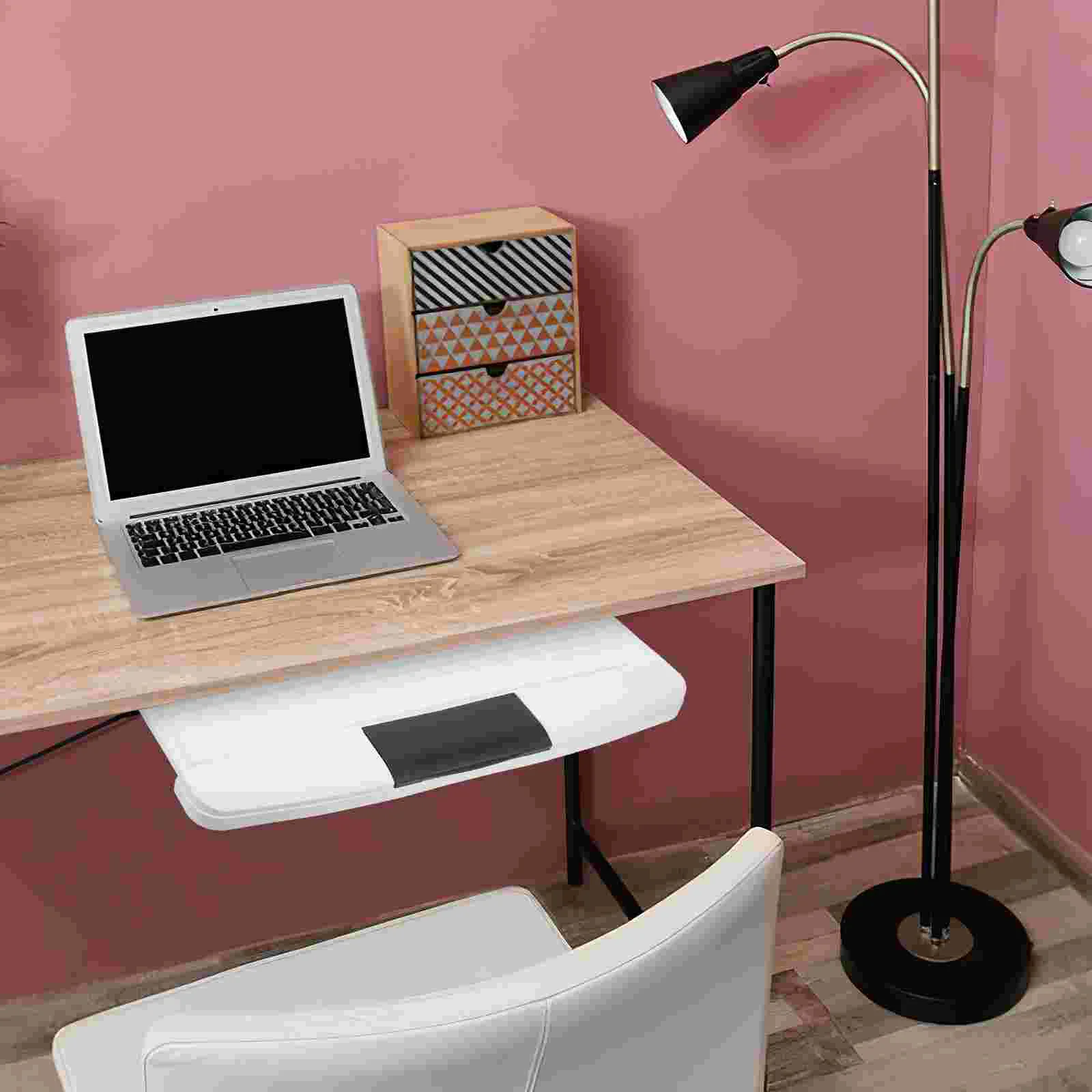 Computer Keyboard Stand Under-desk Storage Keyboards Slide-out Platform Pull Cable Drawer Style Tray Pp Design