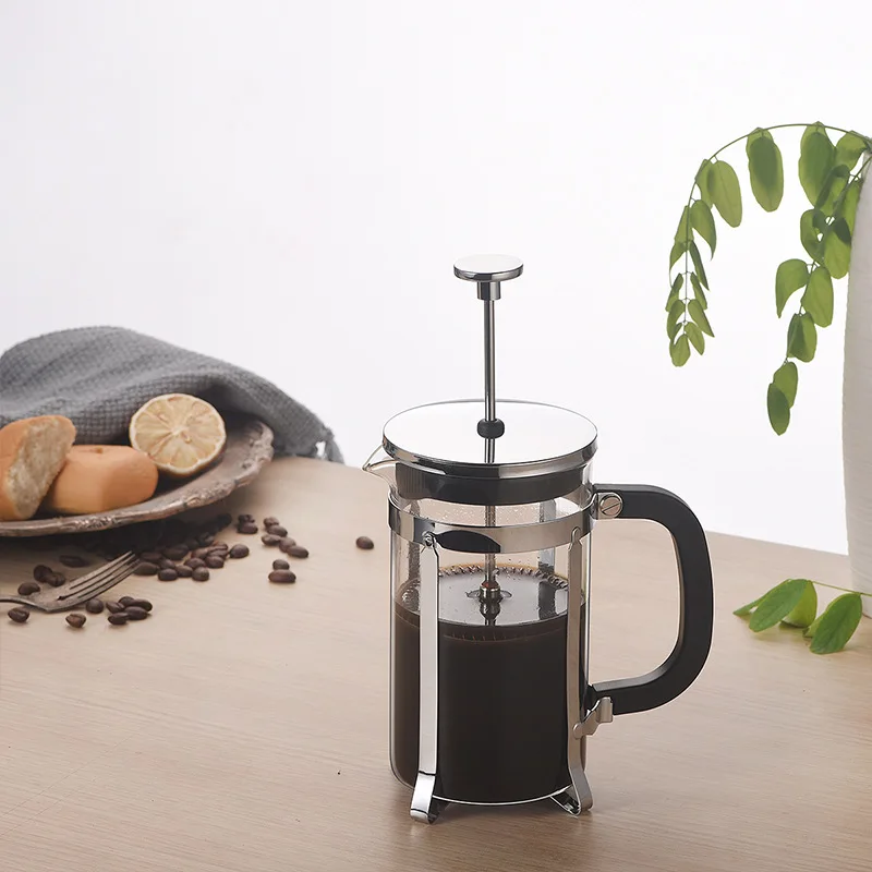 WICK AND HIS PETS Coffee Pot High Borosilicate Glass Press Pot Household Filter Cold Extraction Coffee Pot with Handle To Flush