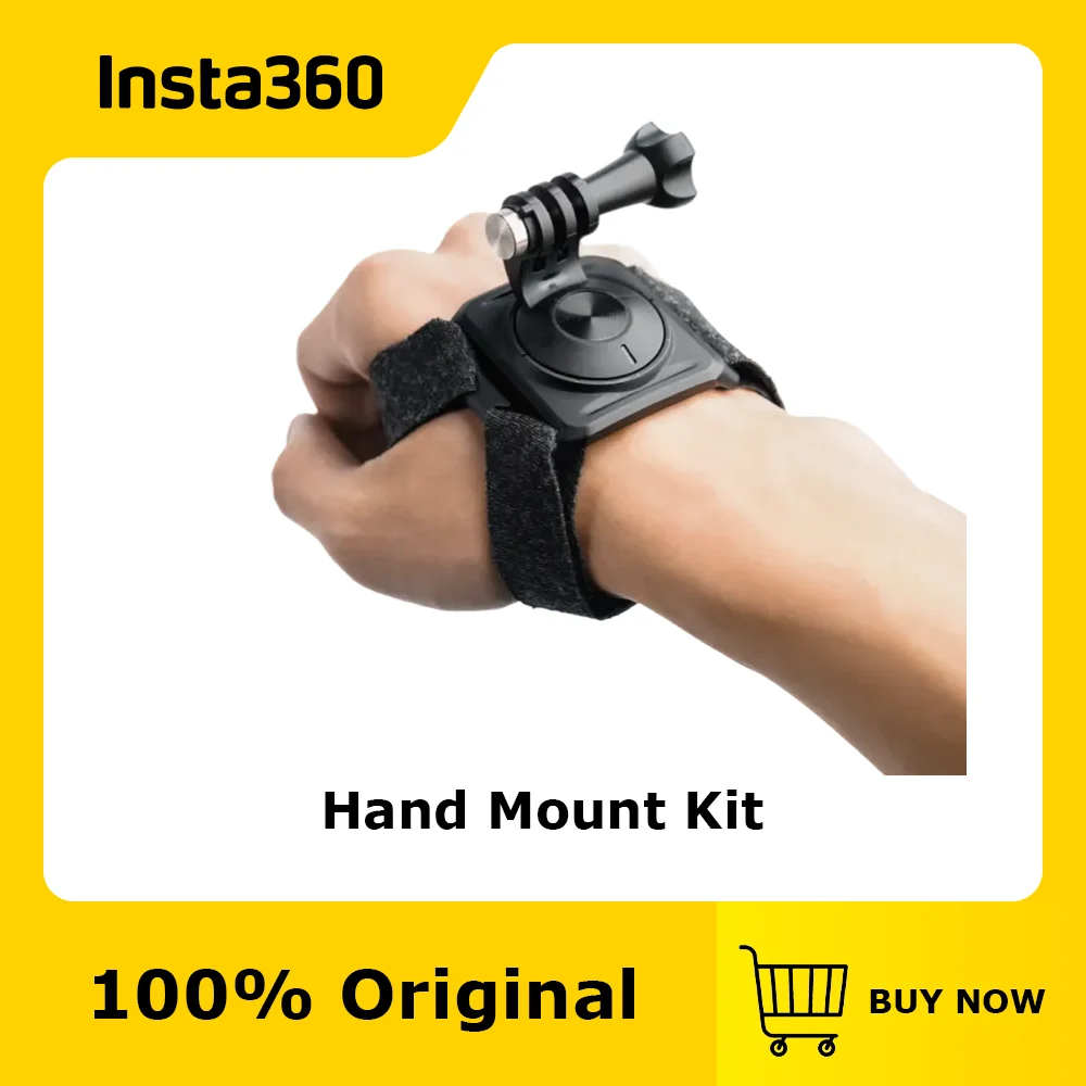 Official & Original Insta360 Hand Mount Kit,Perfect for action sports or to capture an alternative view.