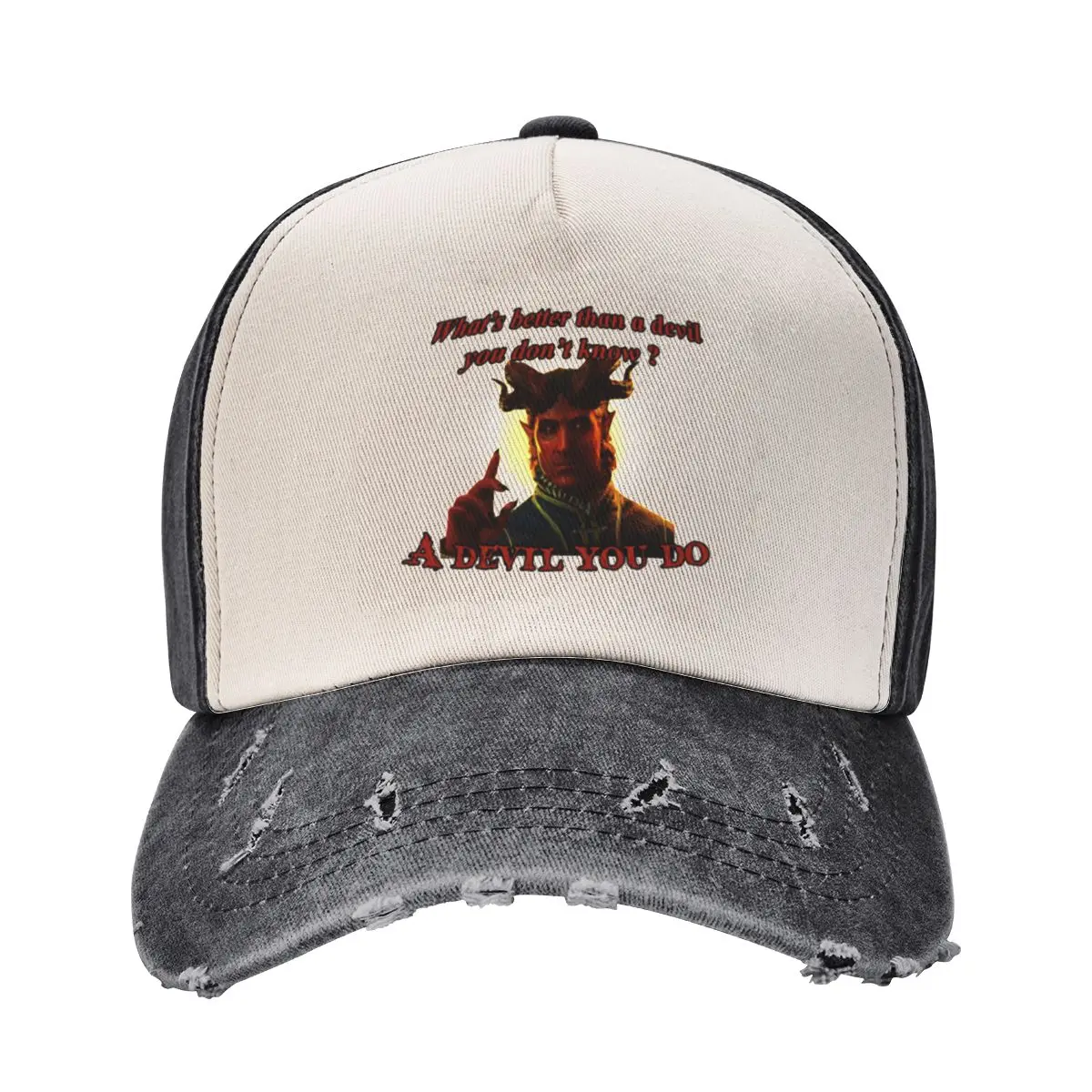 A devil you do Baseball Cap Big Size Hat Hat Beach funny hat Sunhat Women Caps Men's