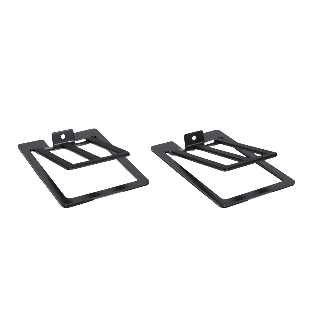 2PCS Stable Tilted Desktop Speaker Stands Anti Vibration Pad Speaker Risers Aluminum Speaker Stands Home Office