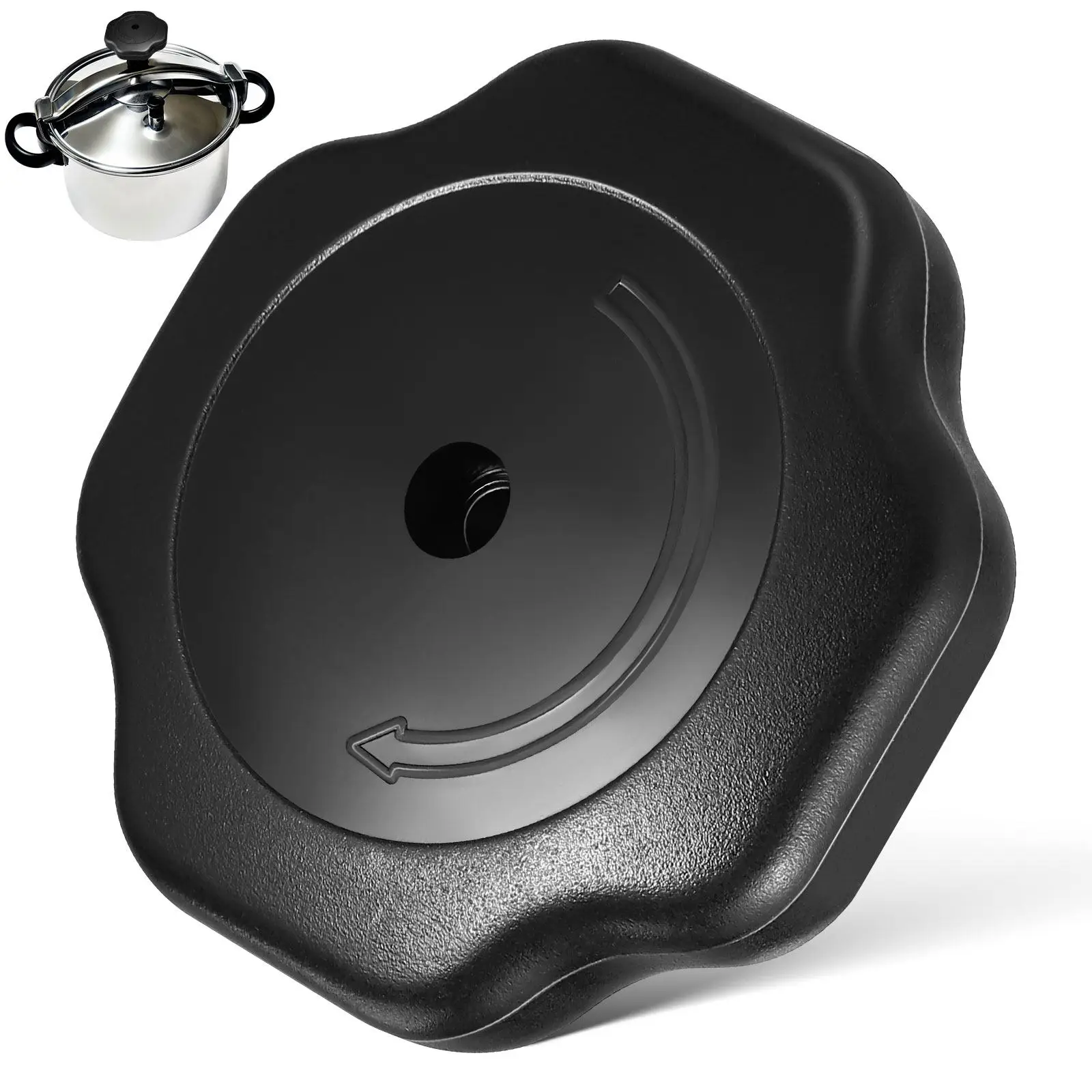 Pressure Cooker Lid Knob Replacement 1 Piece Bakelite Material High Temperature Resistant Pot Cover Handle Easy to Install