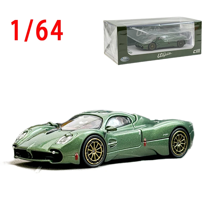 

Литая под давлением модель супер автомобиля Pagani Utopia в масштабе 1/64, сплав Pagani Utopia, модель гоночного автомобиля, коллекция украшений