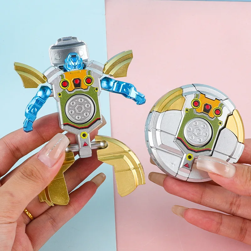 الإصبع الدوران Morphing روبوت الميكانيكية الضغط سبينر إصبع الدوران تململ لعبة أطفال الكبار الإجهاد الإغاثة مكافحة القلق لعبة
