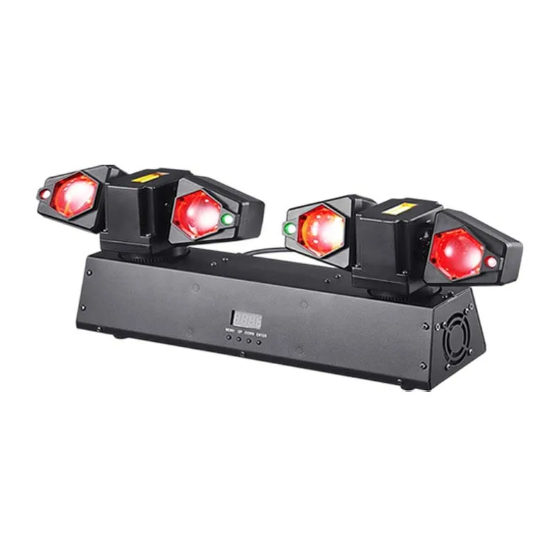 80 واط اثنين من الأسلحة أربعة رؤساء تأثير الضوء الذكي تبديد الحرارة المزدوج محور هليكوبتر تتحرك رئيس ضوء KTV المرحلة ضوء الليزر ث #5