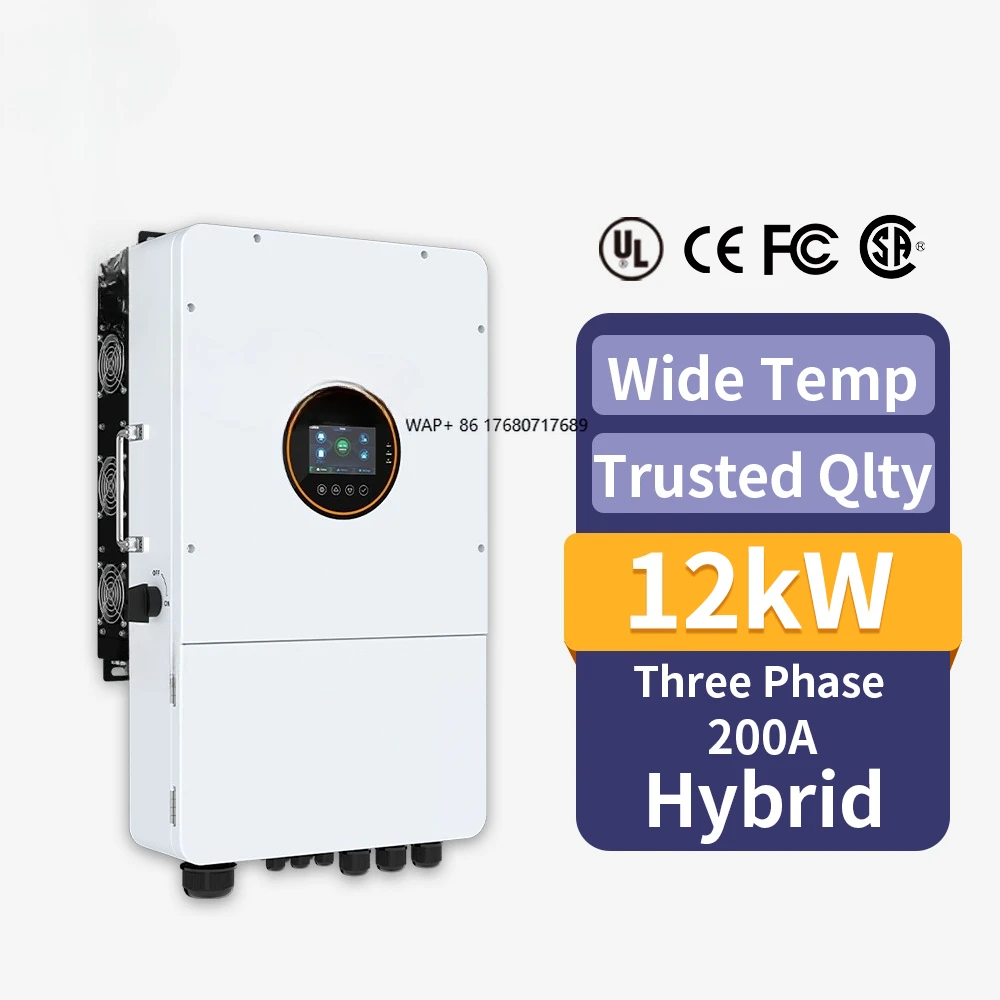 With UL Certification 8kw 10kw 12kw Solar Hybrid Inverters 110/220v MPPT Solar Charge Controller Hybrid Inverter
