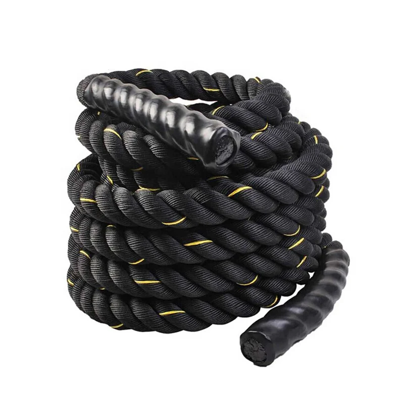 

High Quality Polyester Fitness Rope for Aerobic Exercise Custom Size Workout Training Battle Rope 50mm Diameter 9m Length