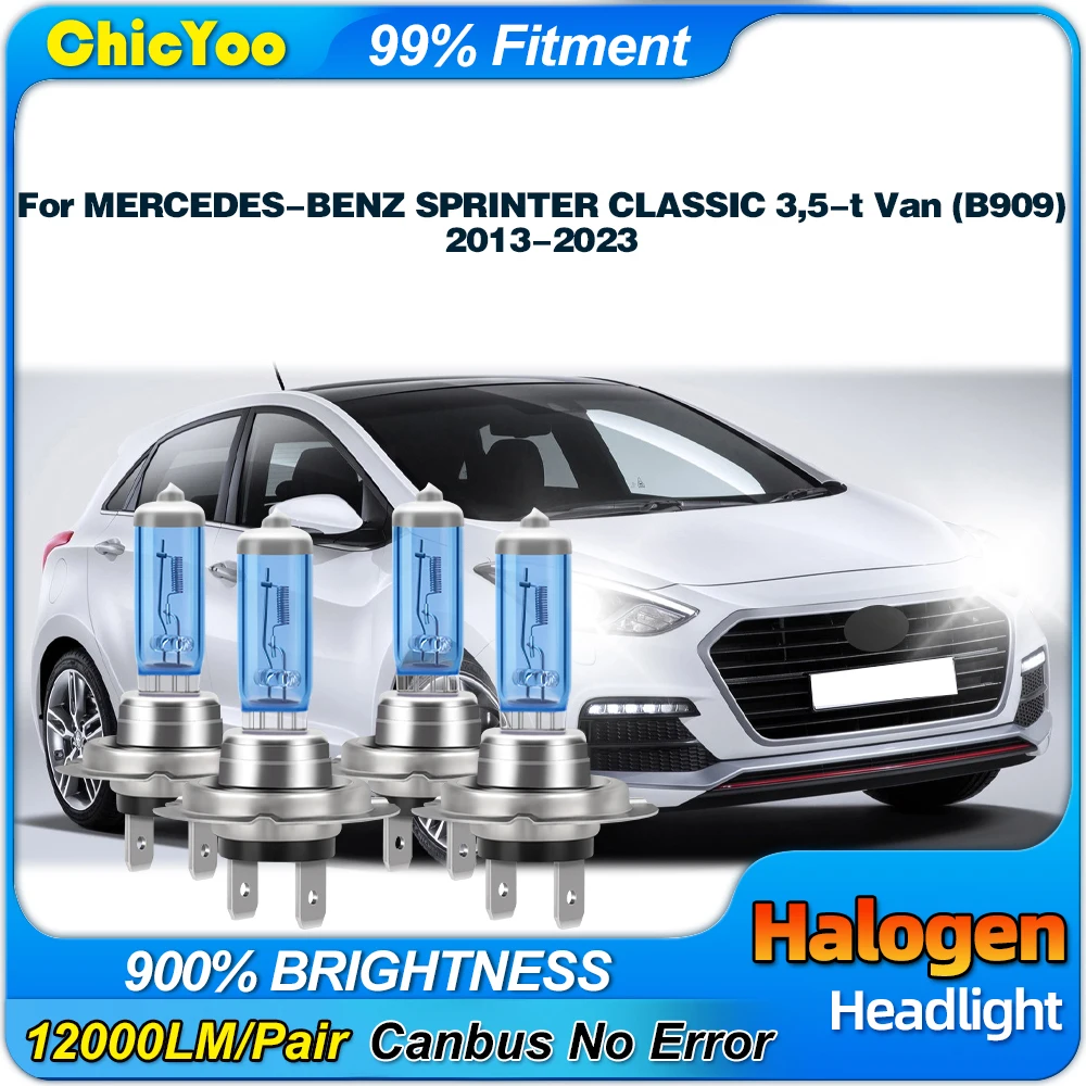 

Car Halogen Headlight Bulbs 24000LM Auto Lamps 6000K Plug And Play For MERCEDES-BENZ SPRINTER CLASSIC 3,5-t Van (B909) 2013-2023