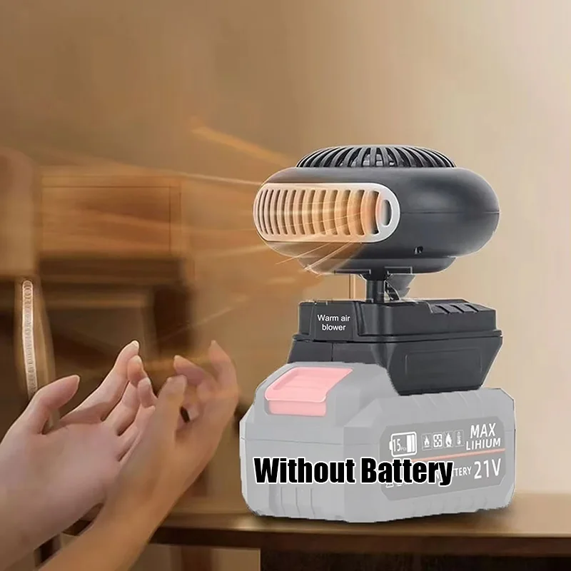 170W Portable Car Heater Heating & Cooling Car Window Defogging Machine Compatible For Makita 20V Li-ion Batteries (No Battery)