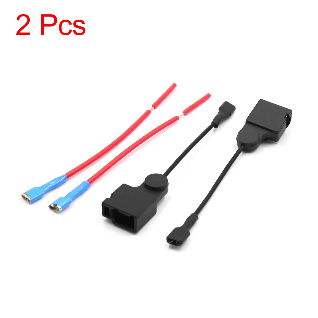 uxcell 2Pcs 4Pcs Plastic Car Horn Speaker Adapter Wiring Harness Pigtail Socket 3.1 inch long harness connector for Toyota