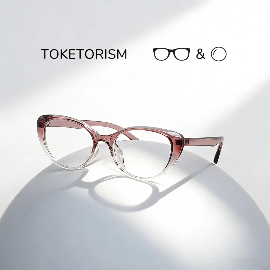 

Toketorism Fashion Women's Prescription Progressive Glasses Customized Optical Eyeglasses