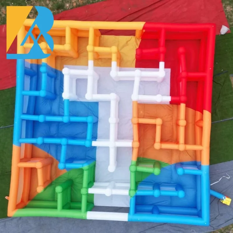 

Custom Built Carnival Games Giant Colorful Inflatable Maze for Event Rental Toys