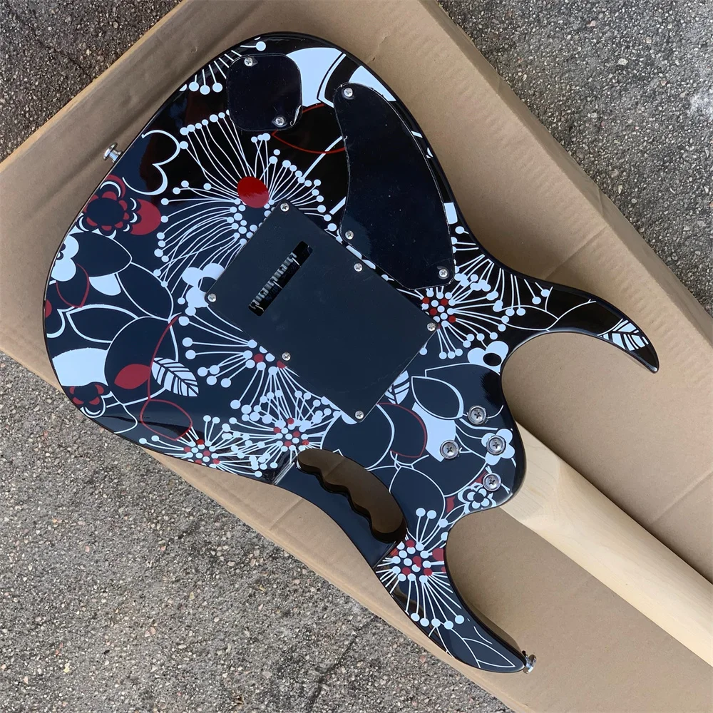 In stock high quality custom version of surfer black double roll electric guitar tree of life inlay free shipping guitarra