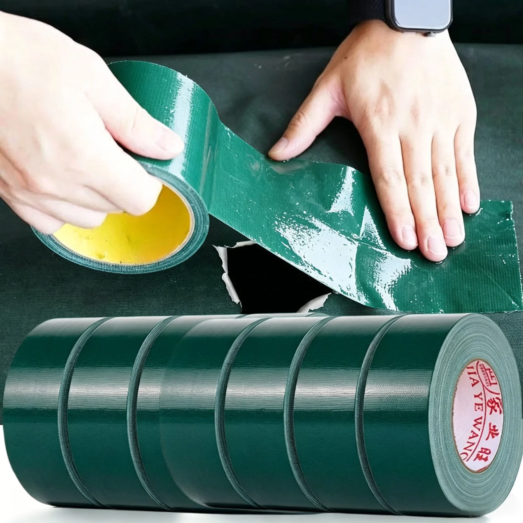100M Strong Waterproof Patches Sticky Tarpaulin Repair Tape Self-Adhesive Outdoor Truck Rainclothes Tent Awning Sealing Tapes