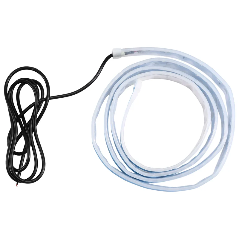 

A85E-водонепроницаемая световая полоса на капоте автомобиля 12 В, освещение для запуска, сканирования, дальние огни, сделай сам, неоновая проникновение лампы, белый автомобиль