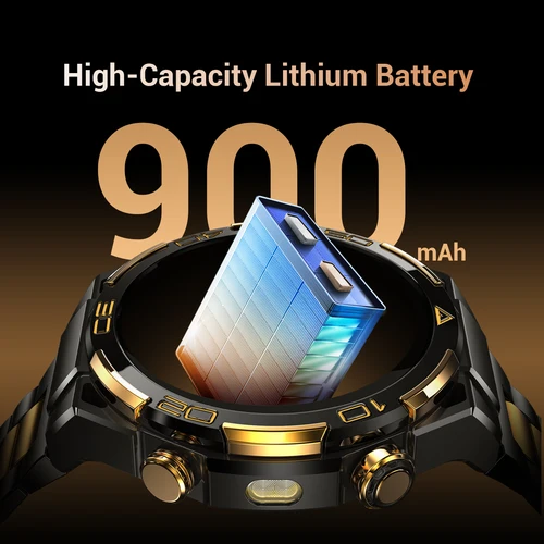 Imagen 2 del producto Blackview W90 Pro Smartwatch Pantalla AMOLED de 1,43"", llamadas Bluetooth, monitor de ritmo cardíaco, 900 mAh/20 días en espera, reloj inteligente para hombres