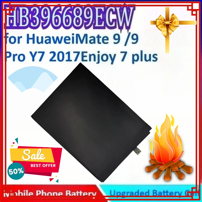 

3900mAh 3.82V HB396689ECW Mobile Phone Battery for Huawei Mate 9 / 9 Pro Y7 2017 Enjoy 7 Plus for Honor 8C Y9 2018 2019 Version