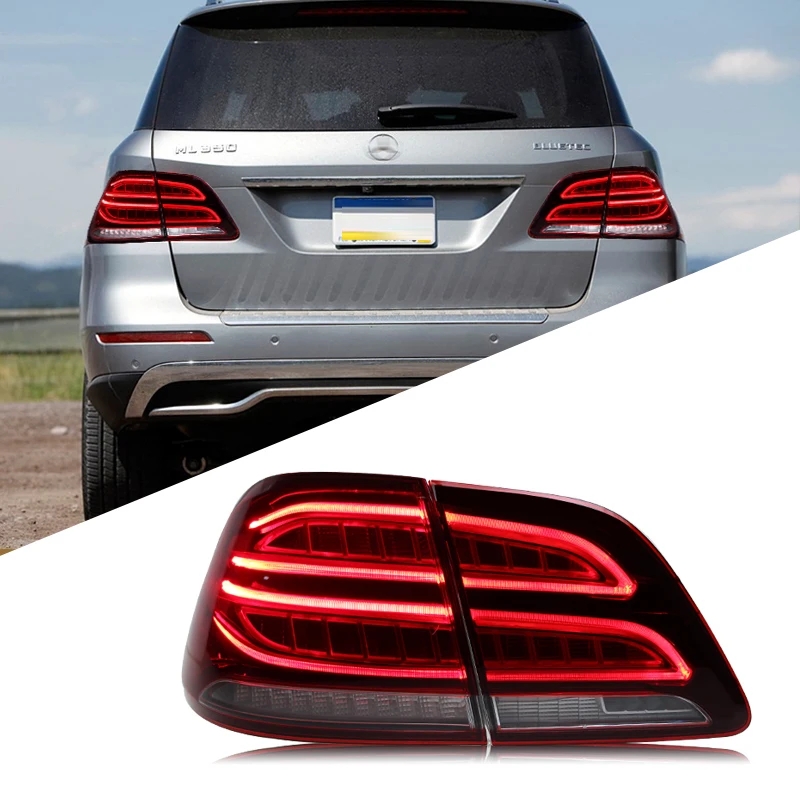 high quality Taillights tail lamps For Mercedes Benz ML W166 to GLE320 GLE350 plug and play red