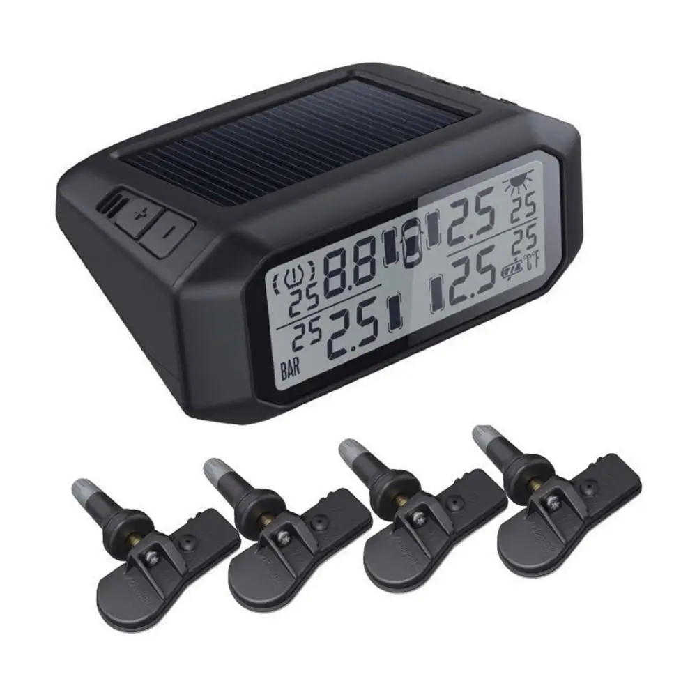 

Solar power wireless display internal TPMS for cars 4wds vans with internal tire/ tyre pressure