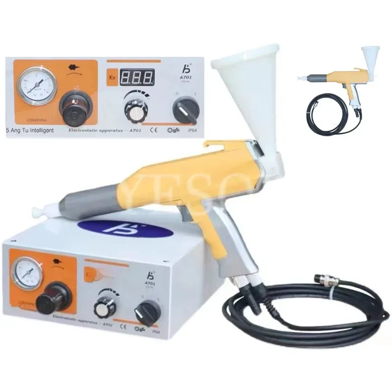 Electrostatic Spray Machine Digital Electrostatic Powder Coating Machine Portable Manual Spray Gun Coating Gun 220V 35W