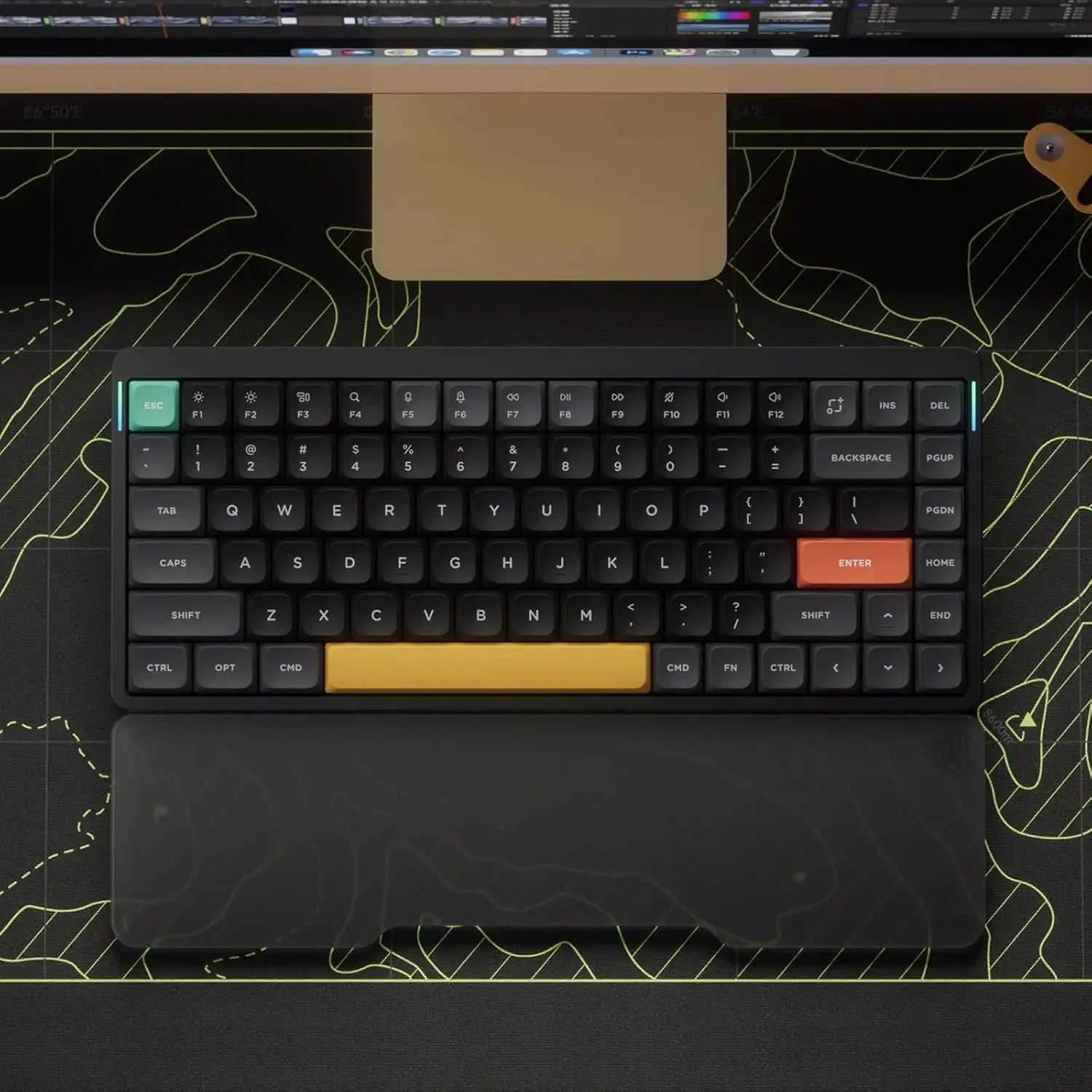 Nuphy Air75 V2 لوحة مفاتيح ميكانيكية محمولة 75% لوحة مفاتيح لاسلكية تدعم بلوتوث/2.4G/USB-C لوحات مفاتيح بلوتوث RGB #6