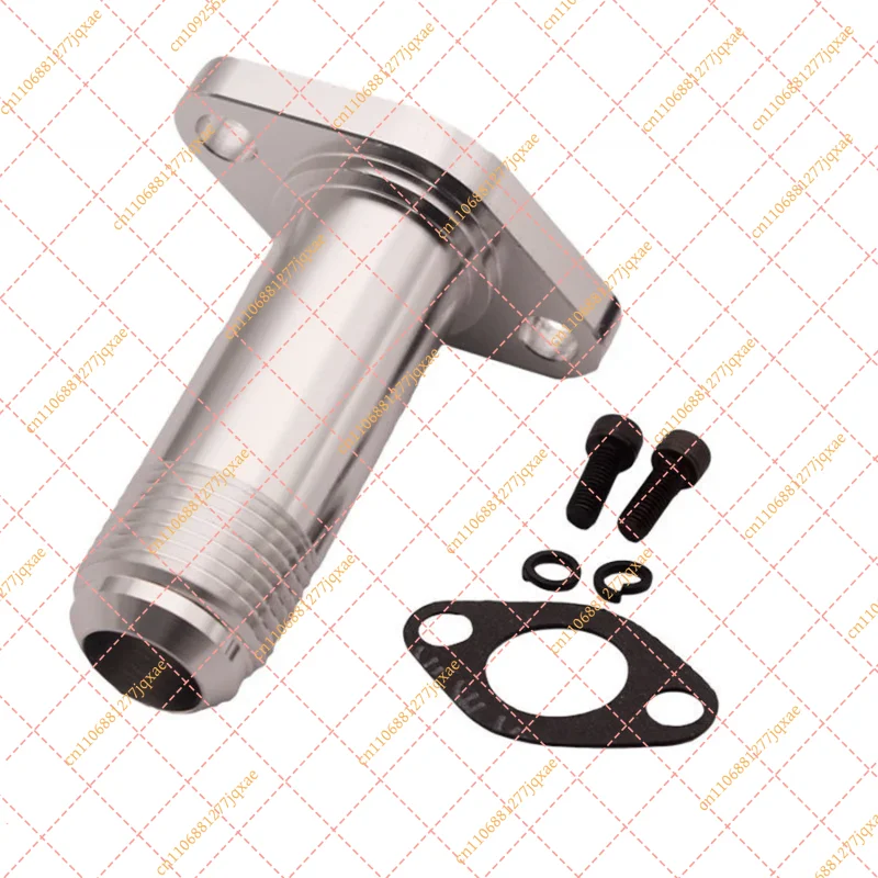 Extended 12AN Turbo Drain Fitting Flange Adapter for T3 T4 Turbochargers