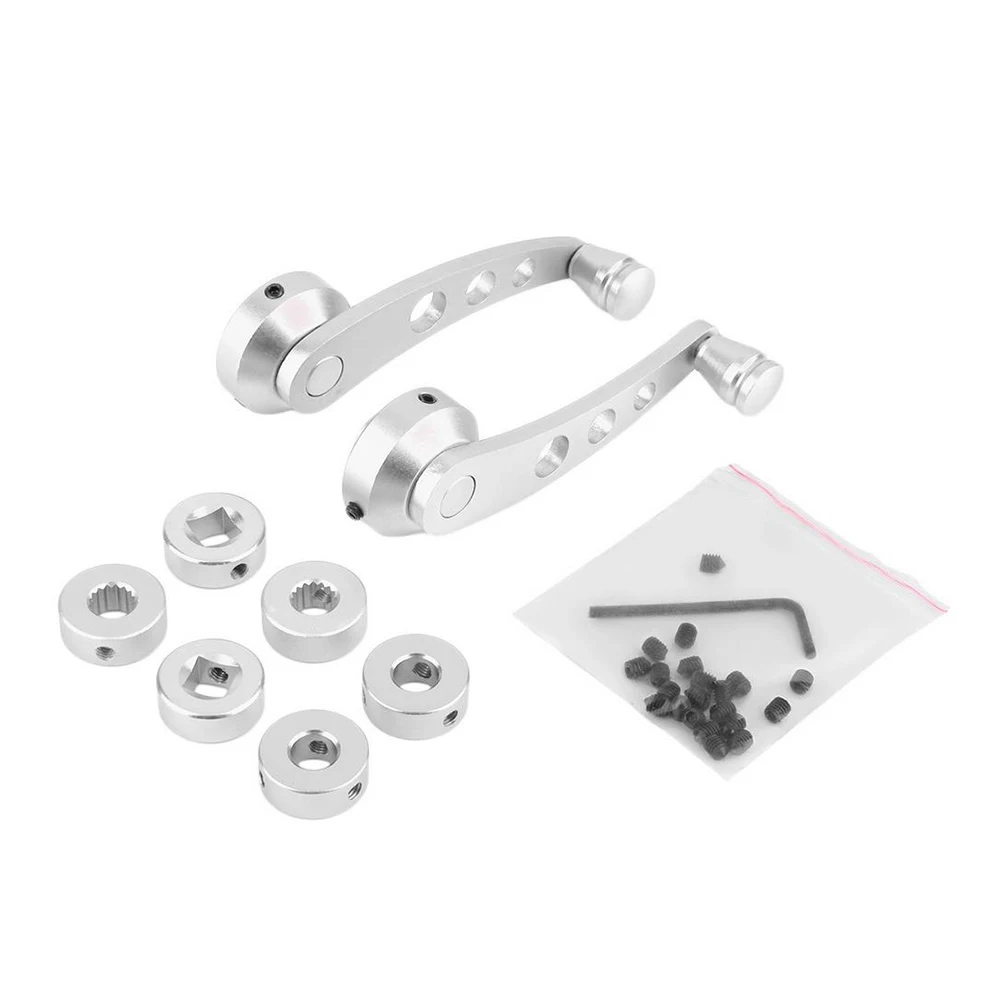 

1 Pair Universal Aluminum Car Door Window Handle Replacement For Auto Glass Handles Chrome Finish Durable Lightweight Interior