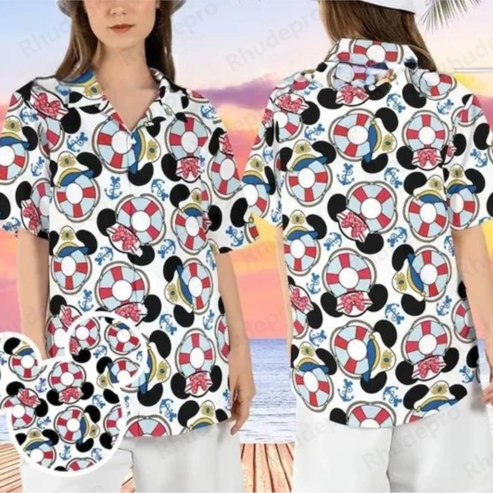 

Disney New Cruise Hawaiian Shirt Men's Button Up Shirt Mickey Cruise Hawaiian Shirt Disneyland Mickey And Friends Hawai Shirts