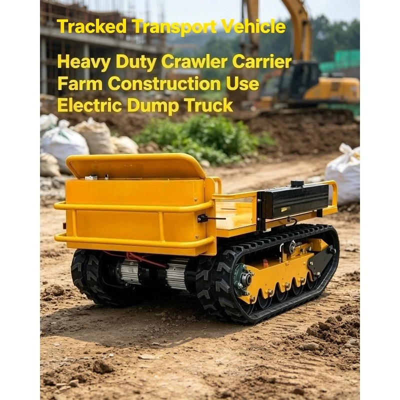 Remote‑Control Mini All‑Terrain Tracked Transporter Brushless Motor Crawler Chassis For Farm Agricultural Handling Equipment