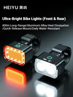 Rechargeable LED Bicycle Light Set - Front Headlight & Rear Taillight for Night Mountain Road Biking