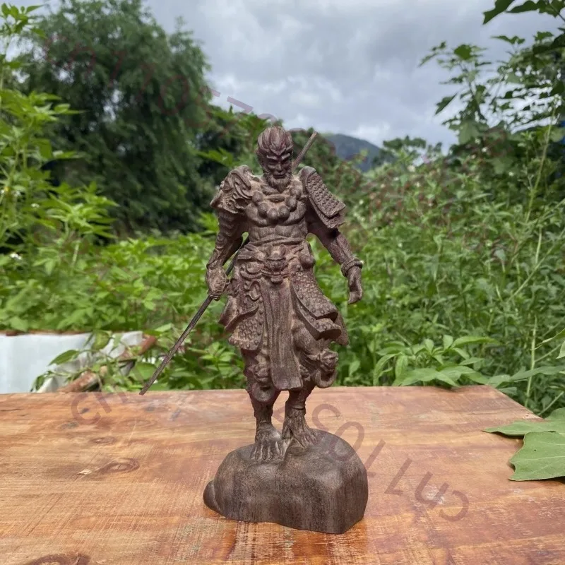 

Резная статуэтка из темного дерева: Стоящий обезьяновод (Сунь Уконг) – Декор для дома, офиса, рабочего стола, подарок, коллекционный предмет