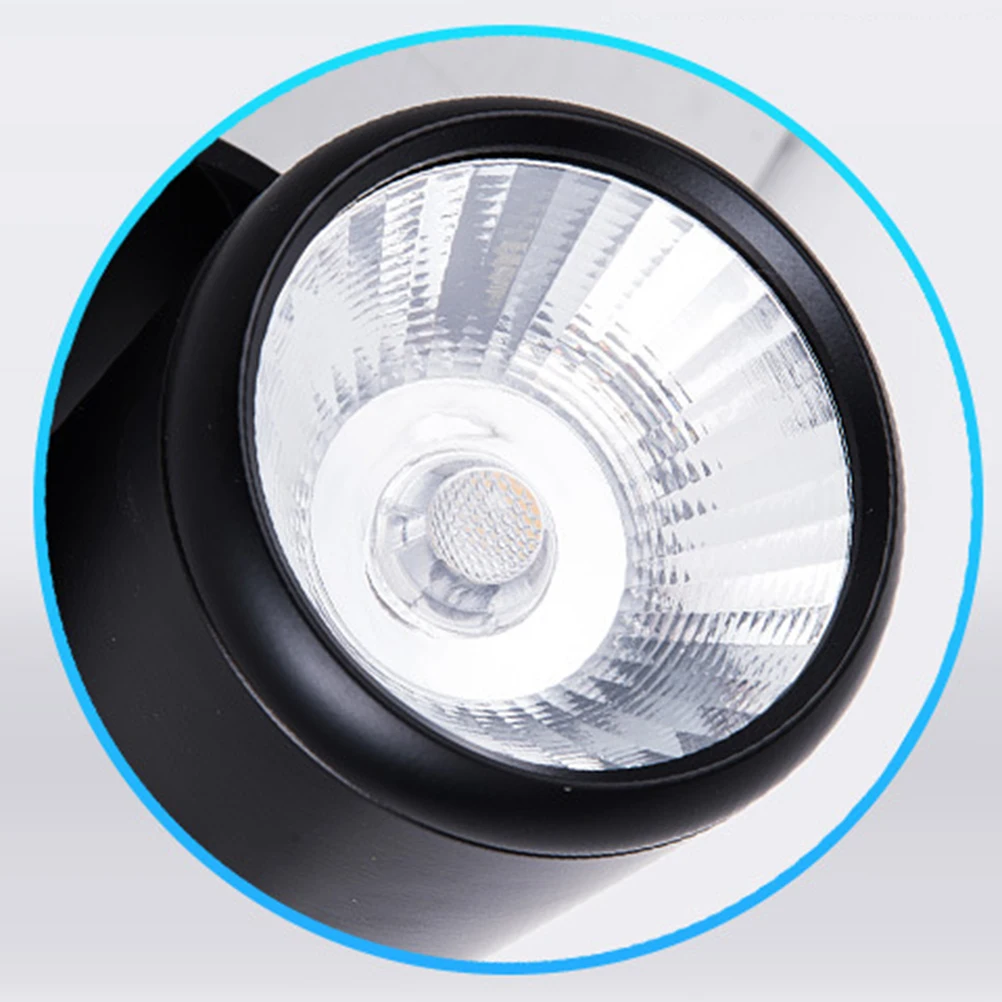 

Adjustable 7W Led Spotlight Track Light Surface Mounted Cob Aluminum Ceiling Downlight Wall Lamp 360° Rotation 85-265V Warm
