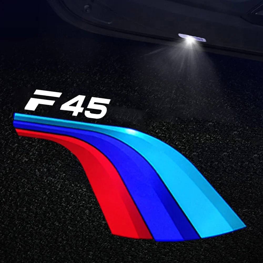 2PCS Ghost Shadow Projector Welcome Courtesy Lights Car Door Lamp for BMW 2 Series F45 Logo 2014‑2022 Emblem Decor Accessories