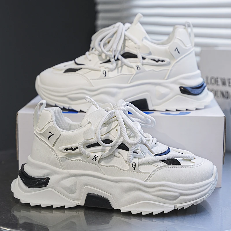 

Мужская обувь, дышащие повседневные кроссовки на толстой подошве, уличные кроссовки для бега, четыре сезона, новые теннисные мужские удобные мужские кроссовки на мягкой подошве