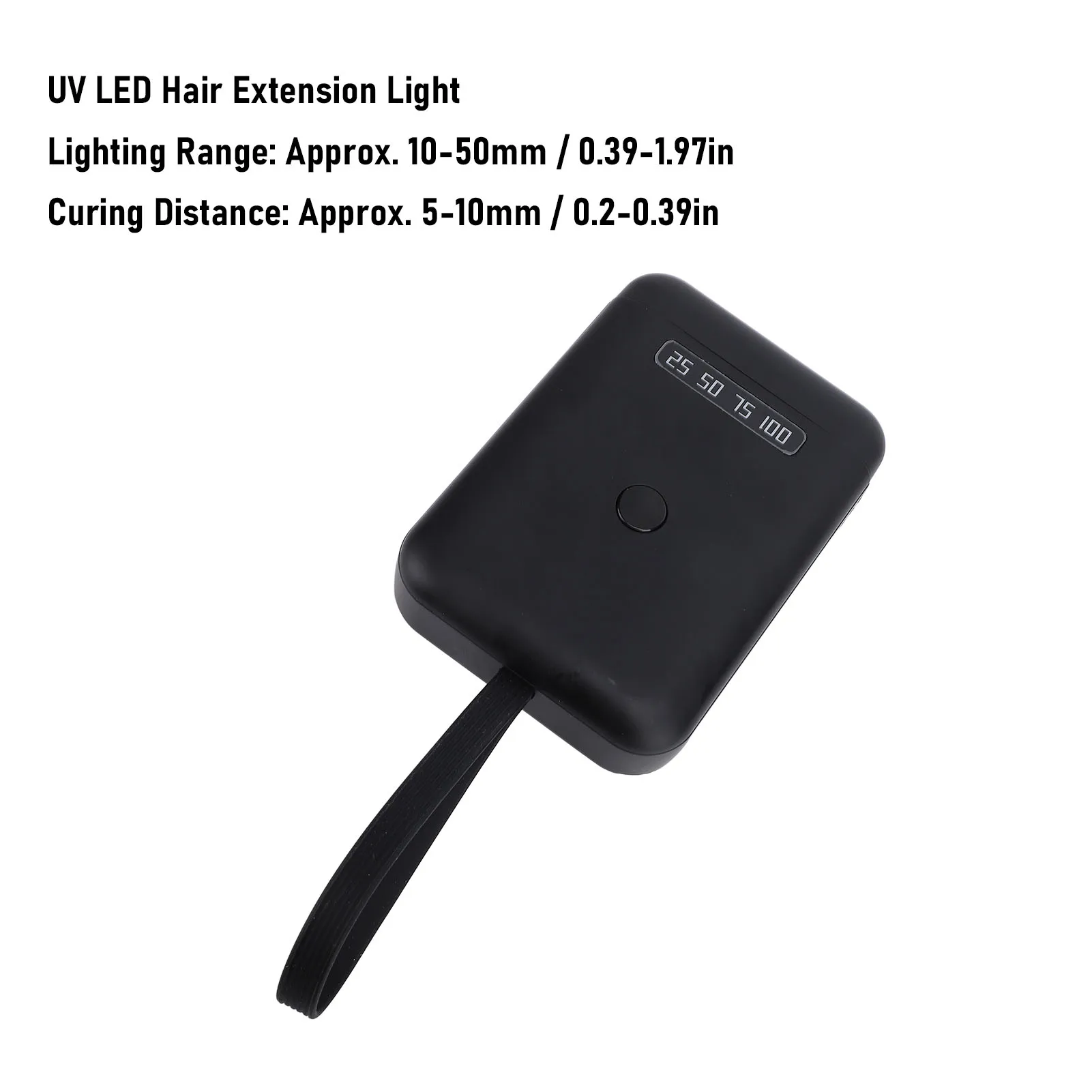 

Handheld UV LED Hair Extension Lamp 405nm UV Hair Extension Light Accurate Battery Display 5 To 6 Seconds Glue Curing for Home